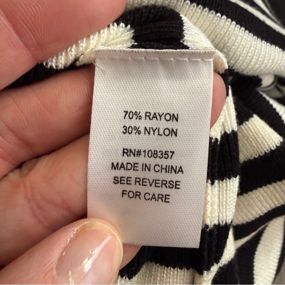 Evereve Jane Striped Strapless Dress XS - Picture 6 of 7